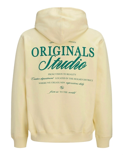 Jack&Jones - JORNorrebro Typo Back Sweat Hoodie - Pastel Yellow 